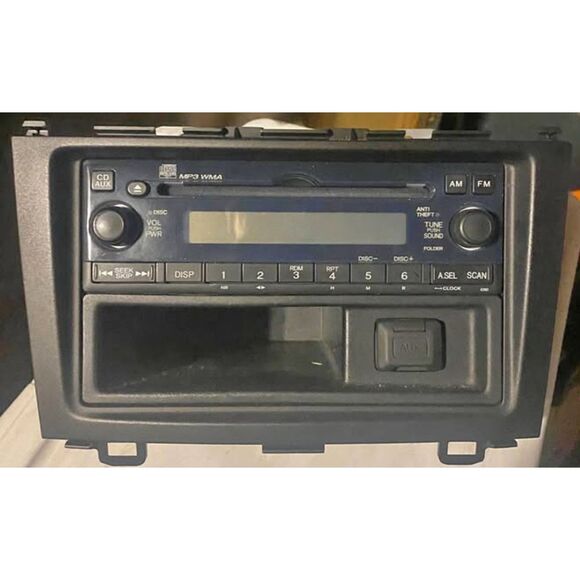 2007 HONDA CR-V - AM/FM 4XN0 RADIO CD-Player OEM 39100-SWA-A50 NH167L - Picture 1 of 3